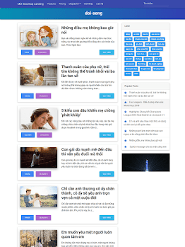 Material Design Bootstrap Landing Page Template