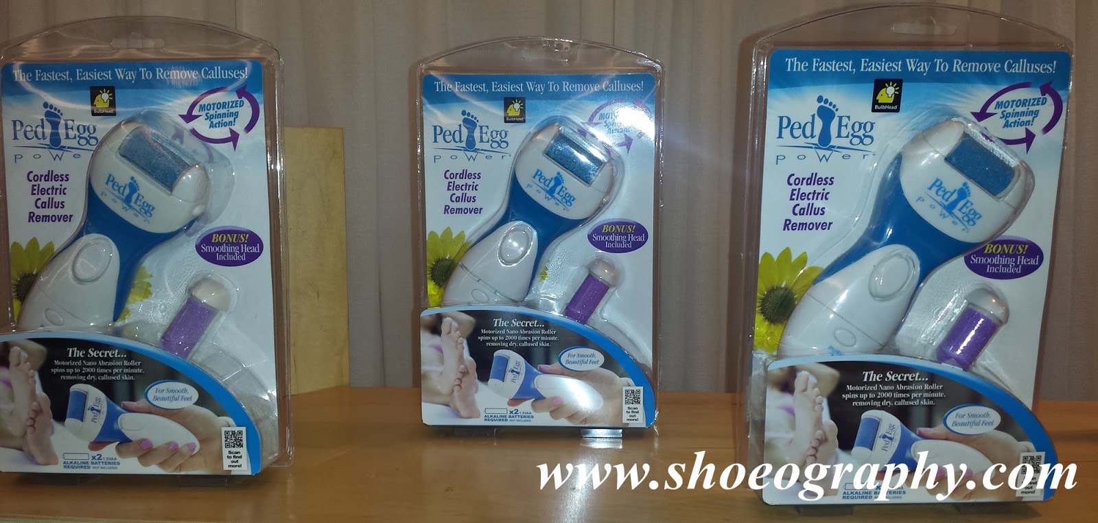 New Ped Egg Cordless Electric Callus Remover AS SEEN ON TV Bonus Smoothing  Head