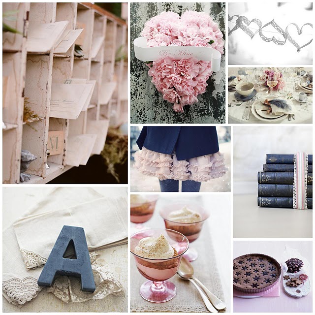 Navy Blue light pink and white inspiration pictures below