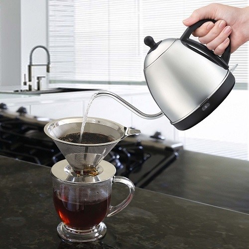 Oma Loves U! Electric Kettle for Pour Over Coffee and Tea 