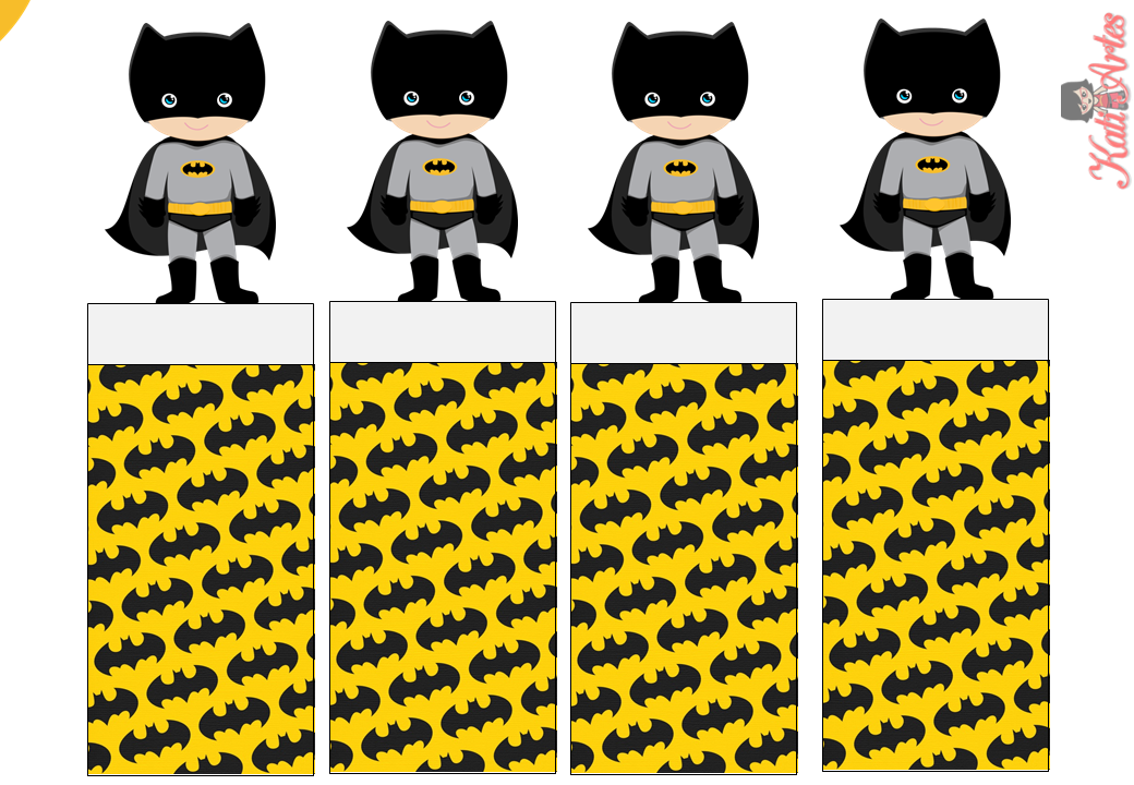 Batman: Envoltorios Especiales para Golosinas, para Imprimir Gratis. 