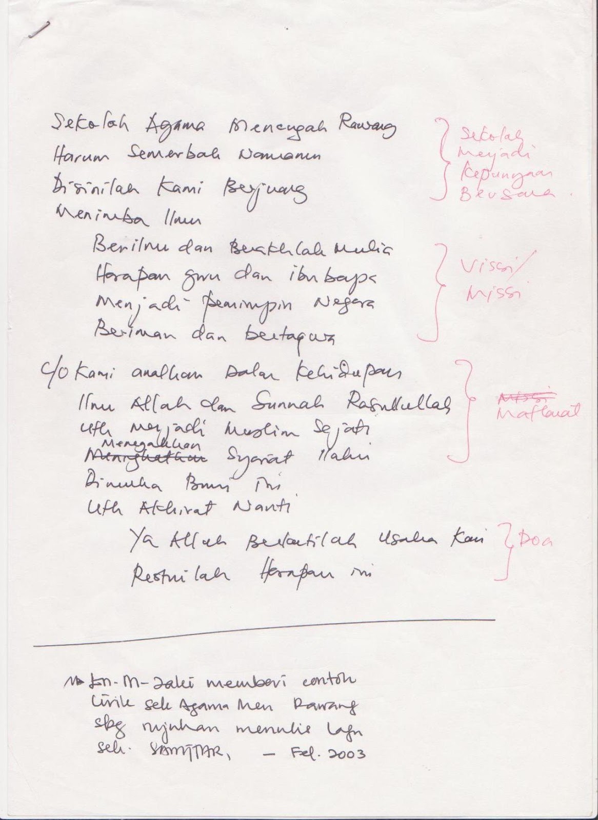 Lirik Lagu Pertemuan