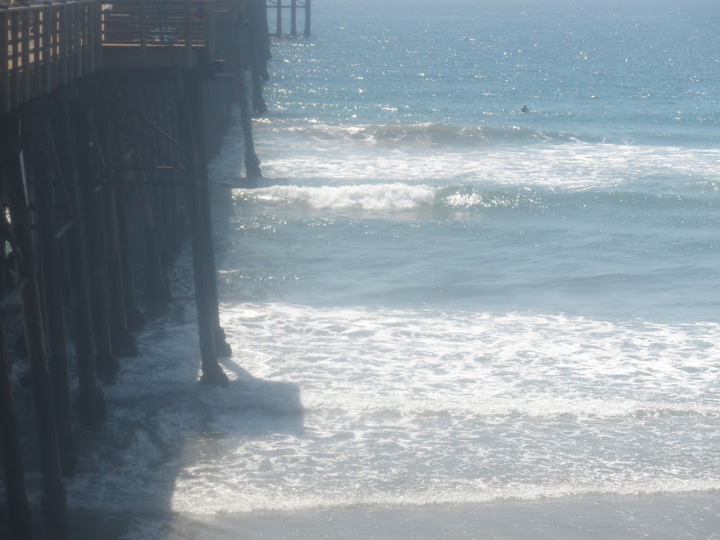 Lone Ocean Swimmer, Oceanside, CA Hot Weather for Oceanside! 108 at My
