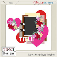Template : Newsletter hop freebie by Tinci Designs