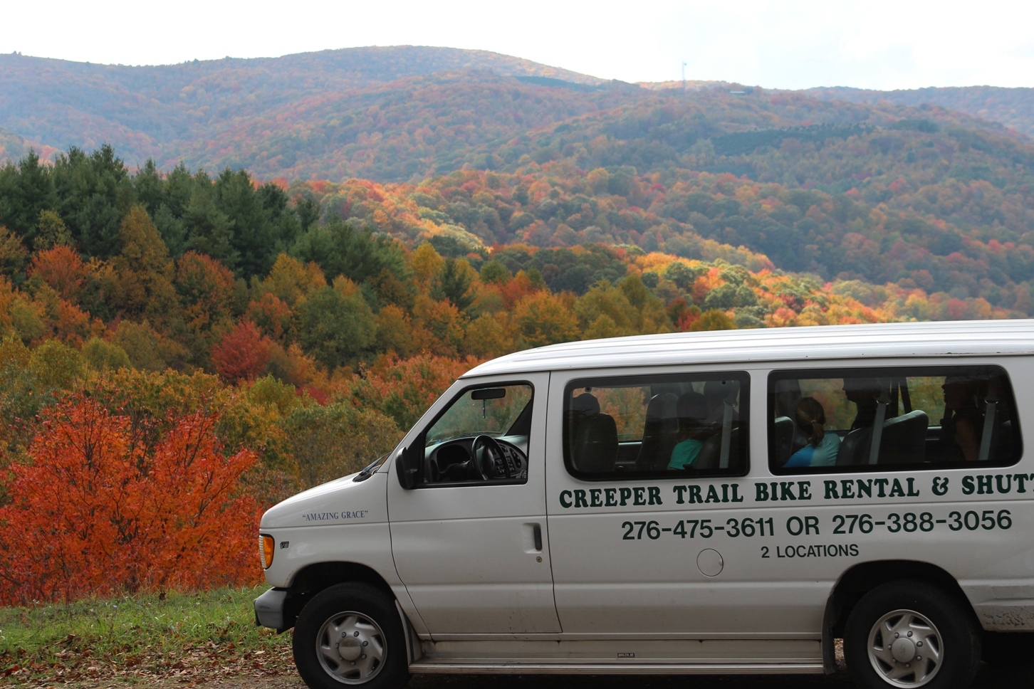 Creeper Trail Bike Rental & Shuttle NEAR WHITETOP STATION