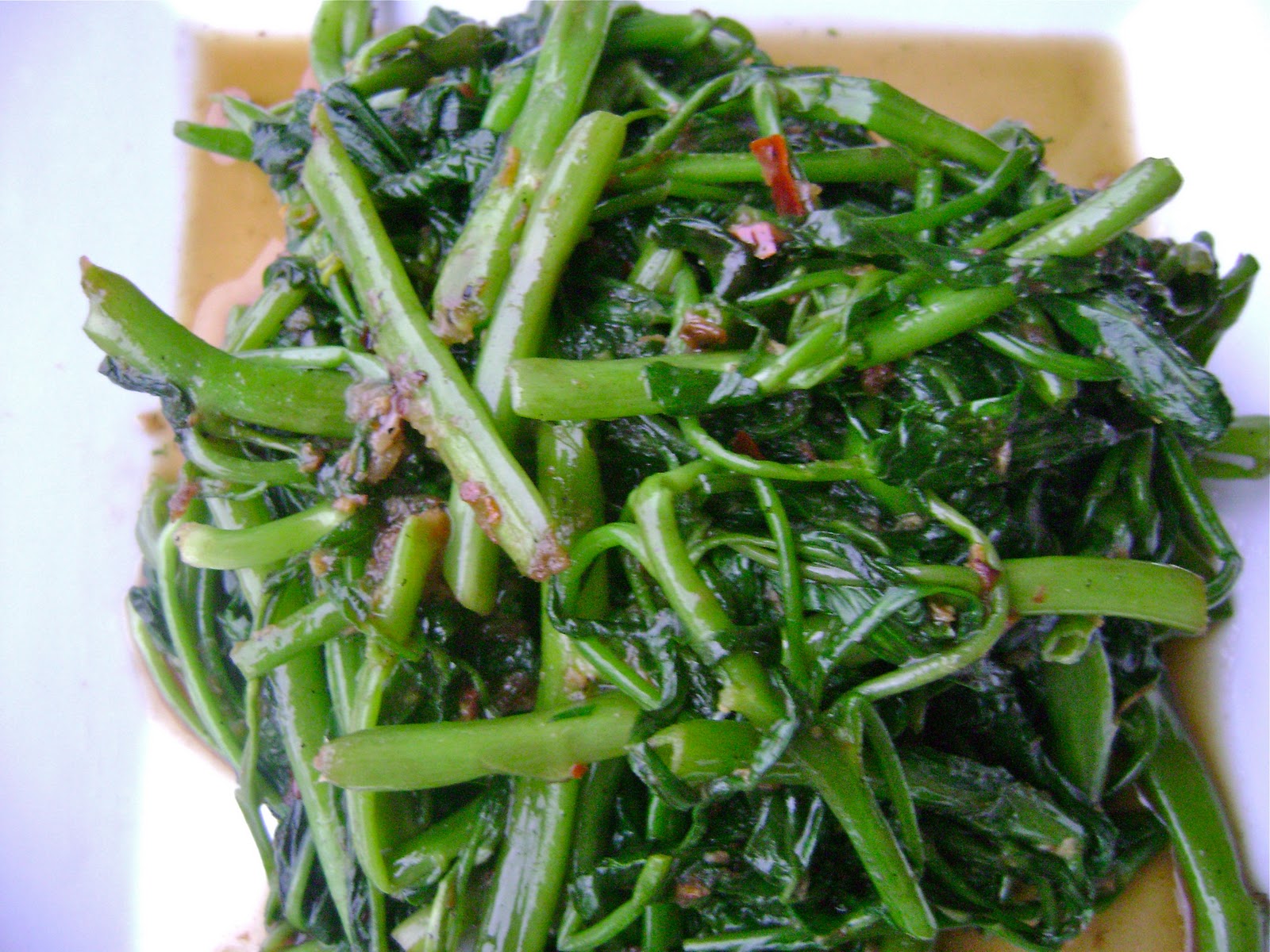 Savories and Sweets by Keyna Stirfry Water Spinach With Shrimp Paste