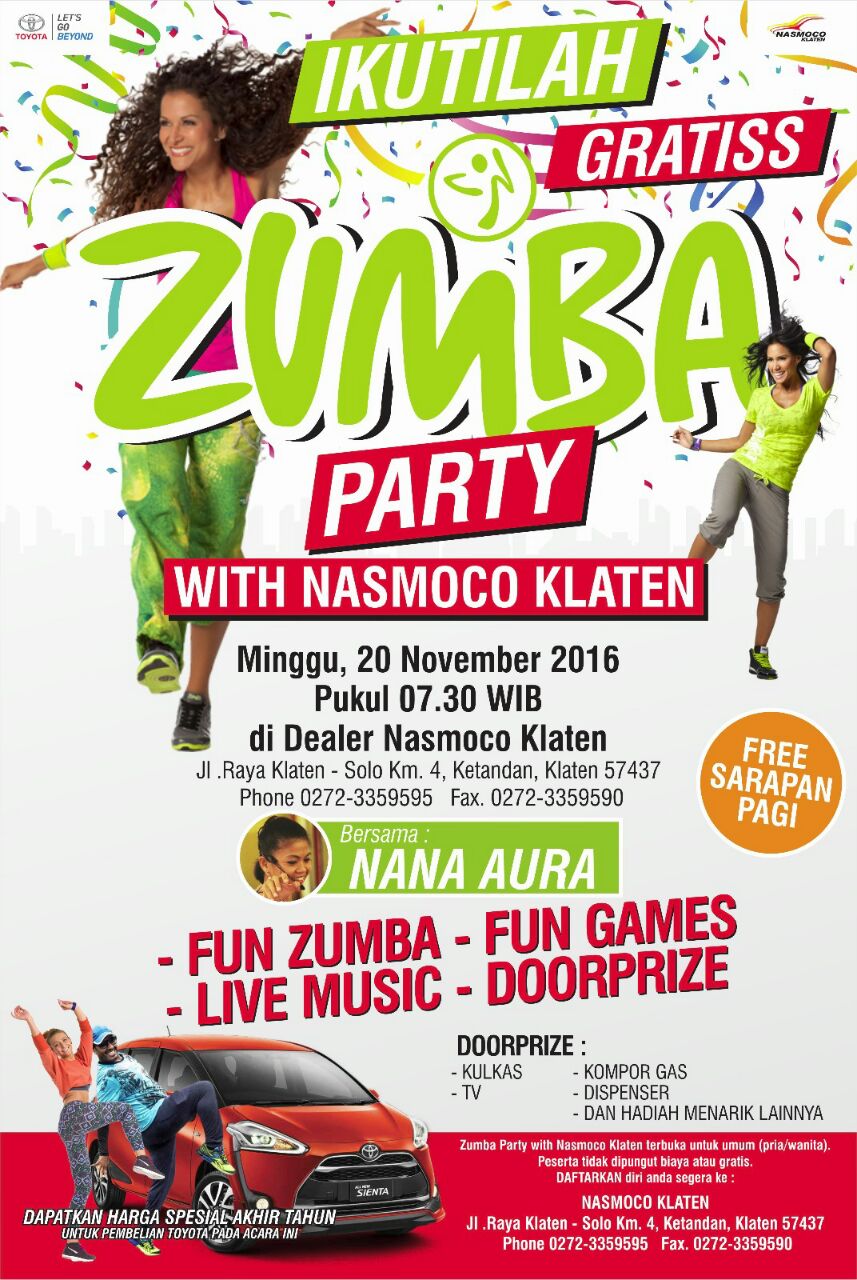 Zumba Party With Toyota Nasmoco Klaten | Dealer Nasmoco Toyota Klaten
