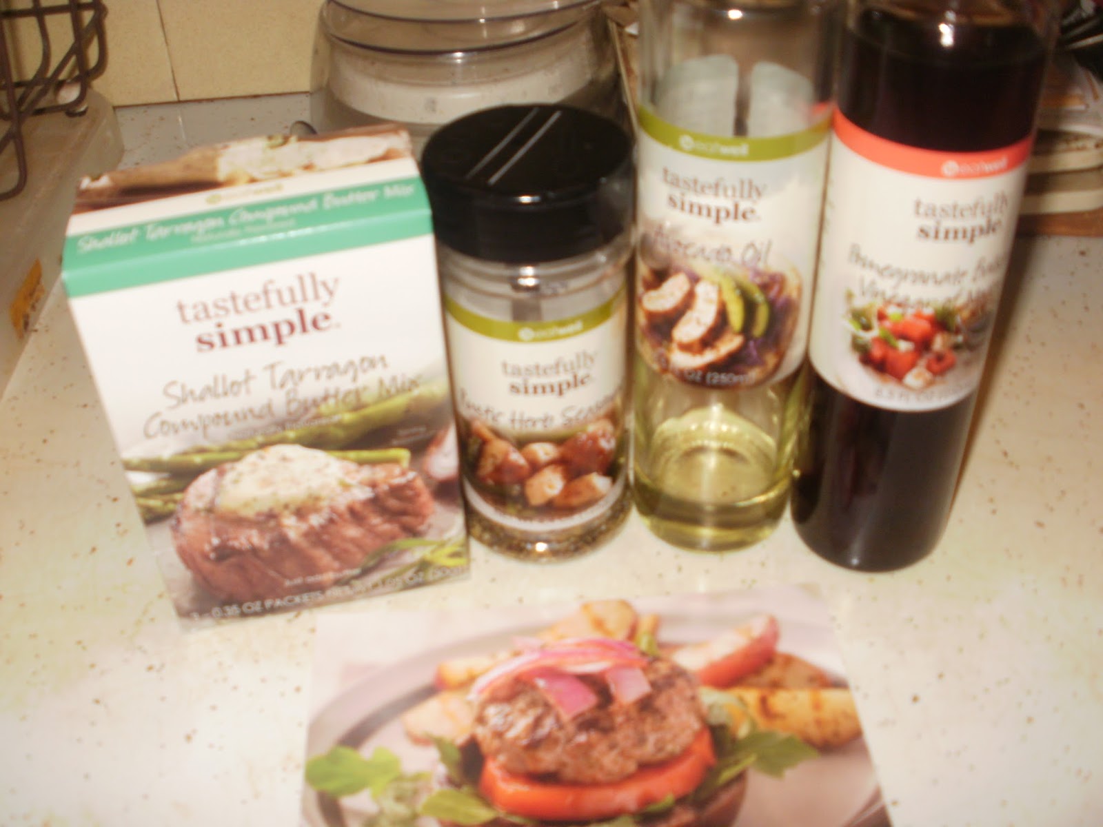 Marcy's Tastefully Simple Recipes Shallot Tarragon Mushroom Turkey Burgers
