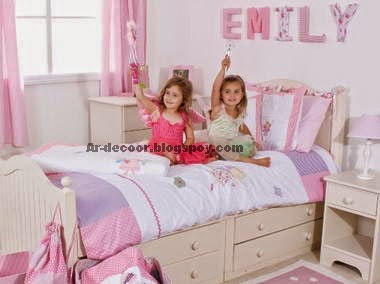 ديكورات غرف نوم للأطفال البنات - تصاميم غرف نوم الفتيات الصغار 