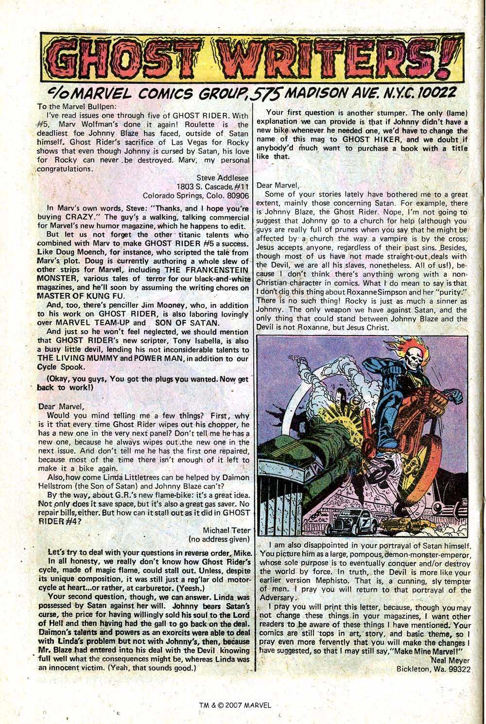 Read online Ghost Rider (1973) comic -  Issue #7 - 20