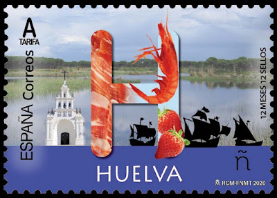 Filatelia - 12 meses, 12 sellos. Huelva 2020