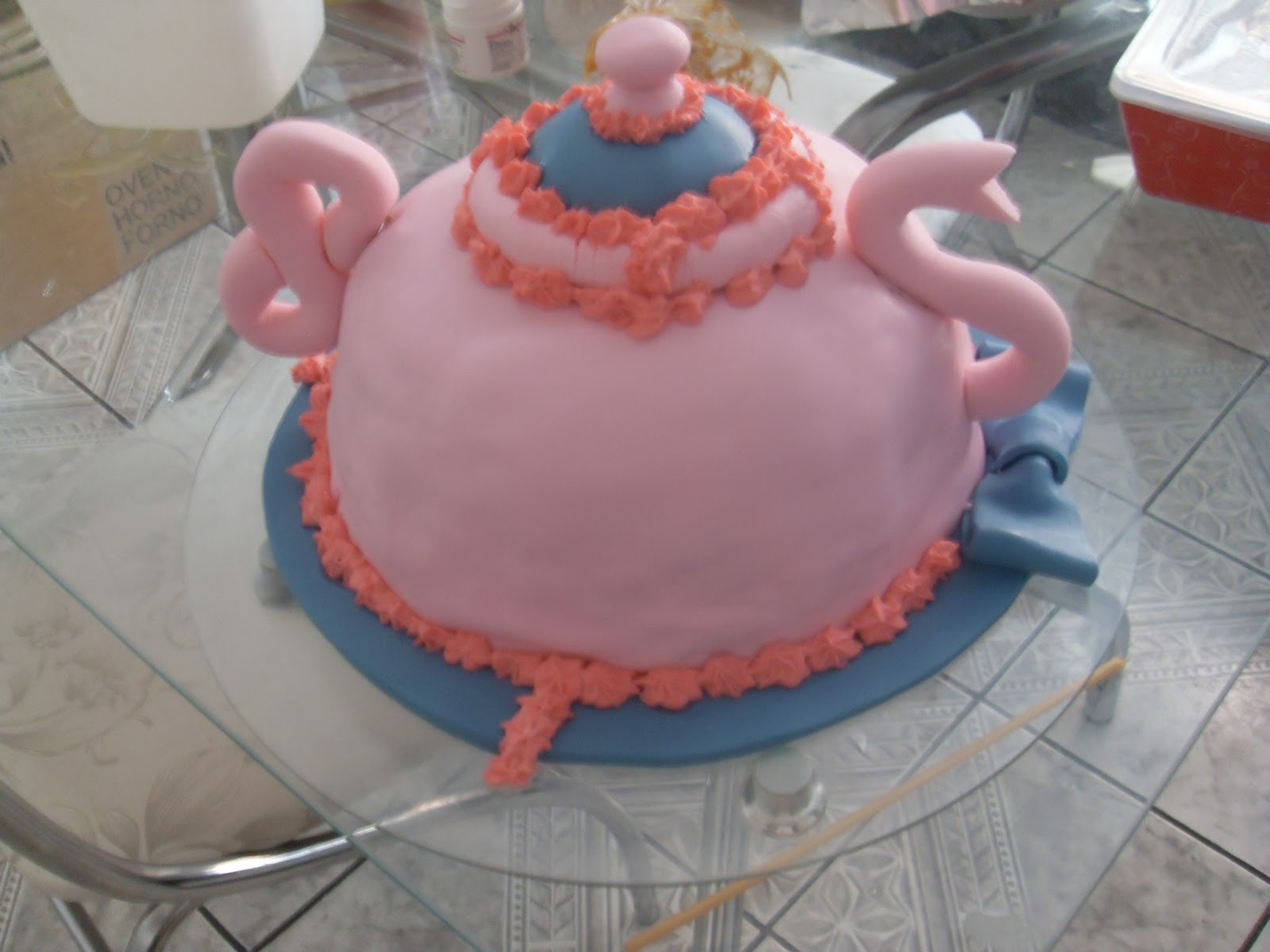 Meu Casamento Chegando....: Detalhes do nosso Chá! O bolo.