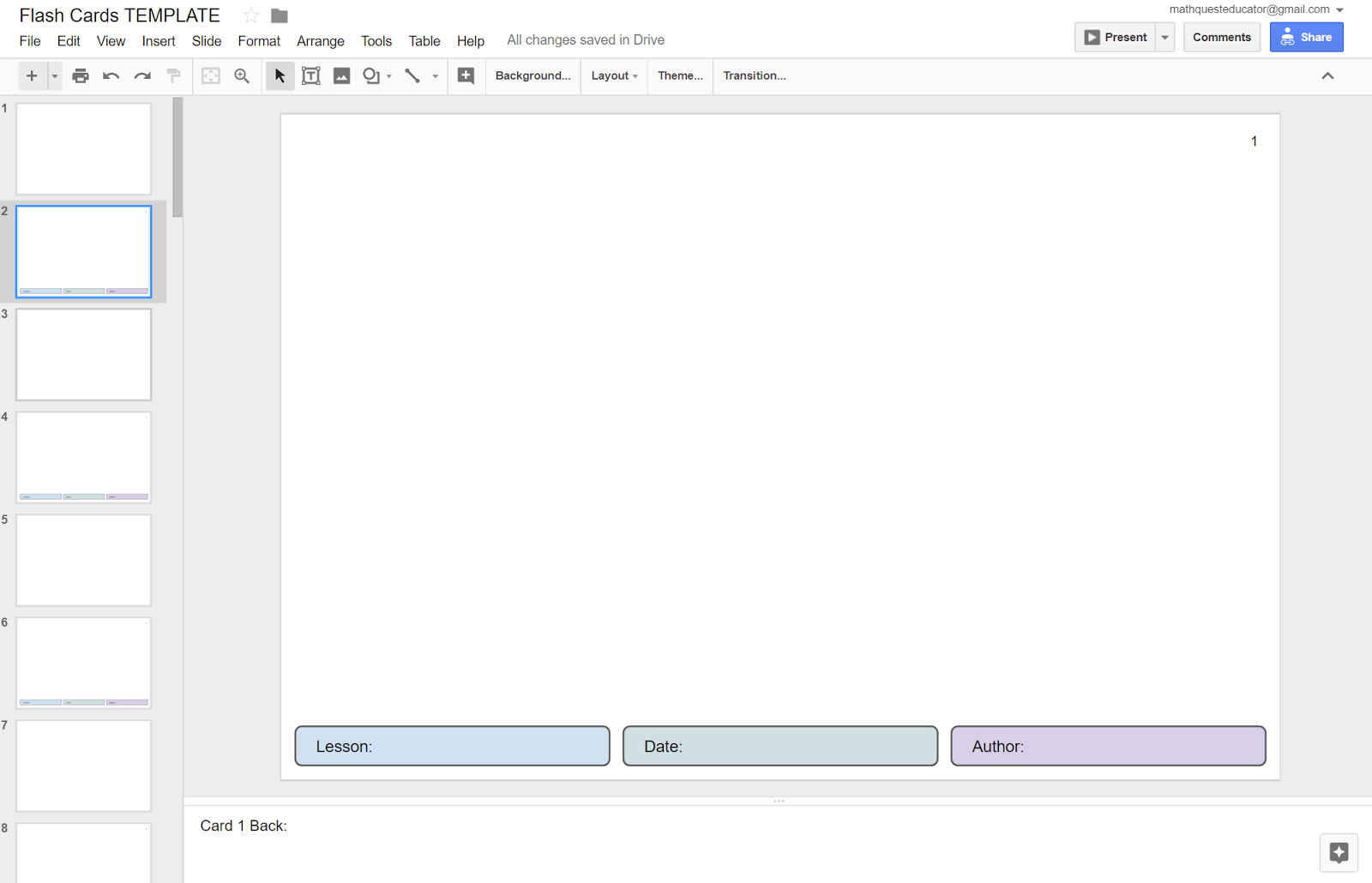 Retrieval Practice with Google Slides Flashcards