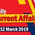 Kerala PSC Daily Malayalam Current Affairs 12 Mar 2019