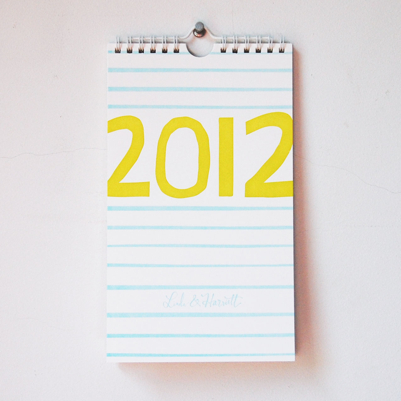 Paper Hounds Linda & Harriet 2012 Letterpress Calendar