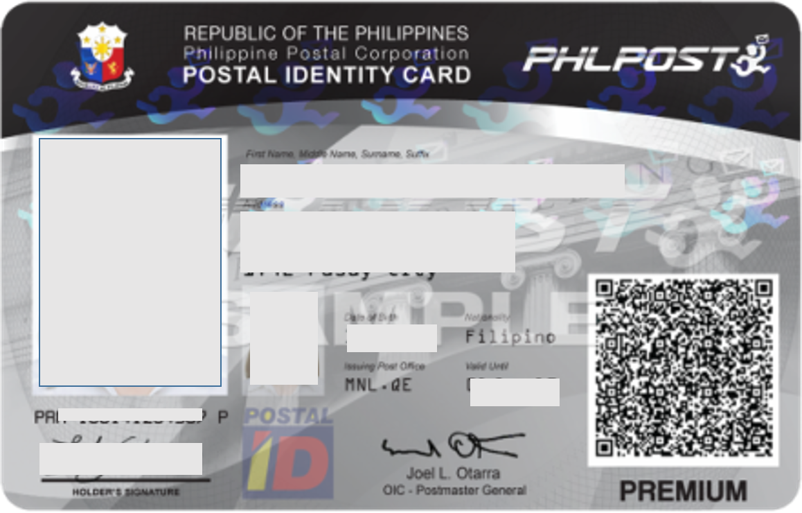 Postal Id Card Online