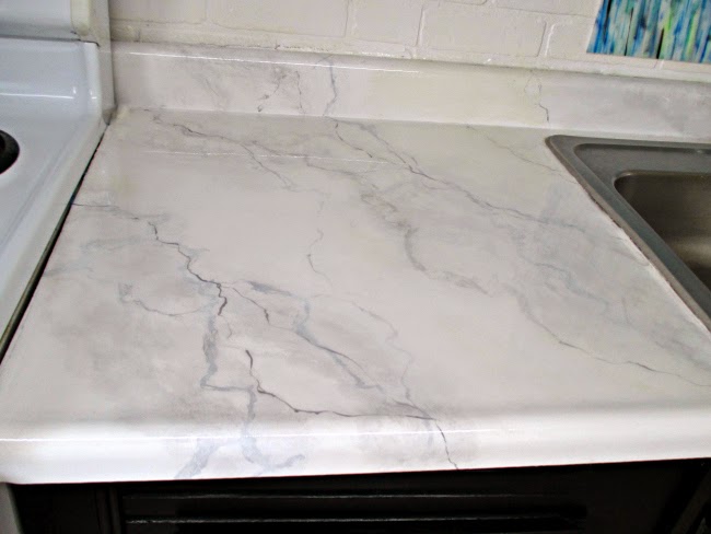 DIY faux marble countertops