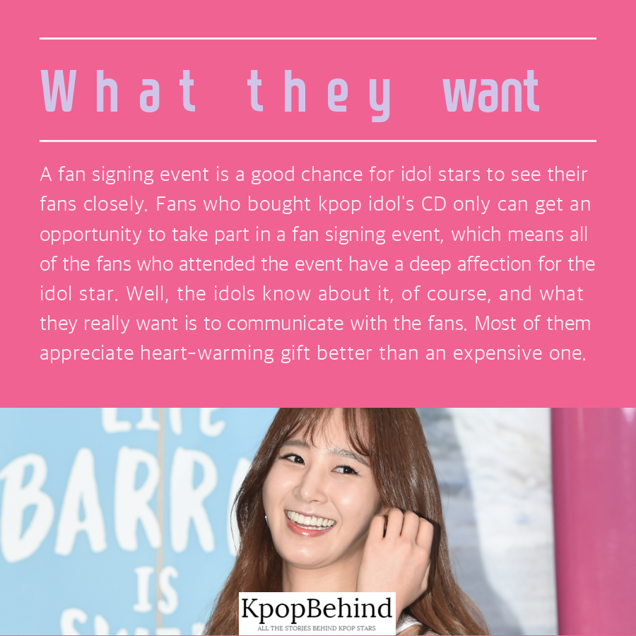 Stories Behind Kpop Idols' Fan Signing Event