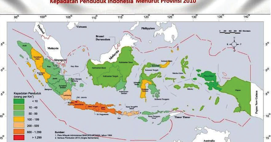 Persebaran Penduduk di Indonesia