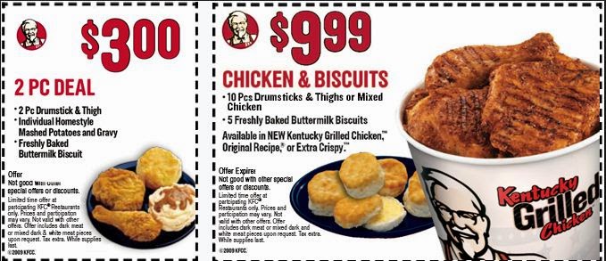 KFC Printable Coupons May 2018 Save 35% OFF Coupons 2018 KFC Printable Coupons May 2018 Save 35% OFF Coupons 2018