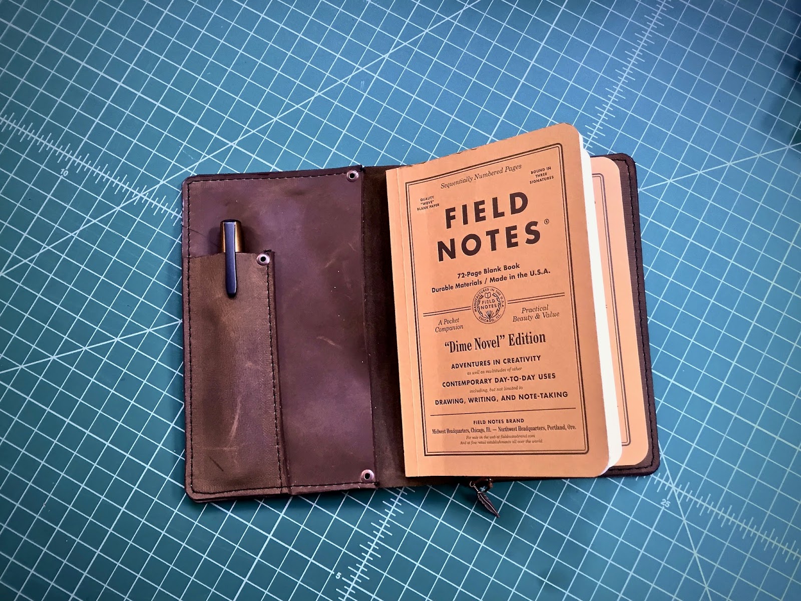 ZenKraft Traveler's Notes ZenKraft Copper Cobra v2 Field Notes Dime