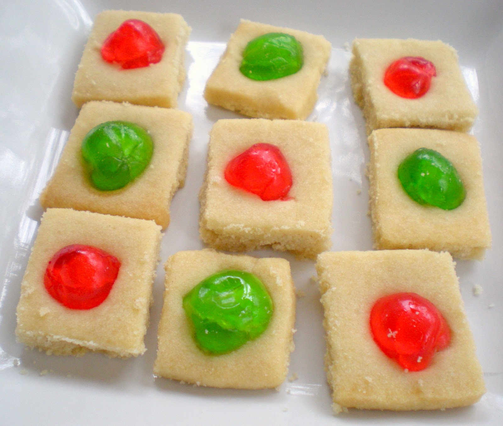 A Cook and Her Books Shortbread Cookies with Candied Cherries