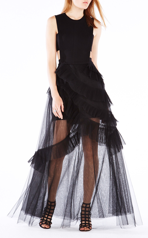 2016 Sexy Dresses Trends: Cutout BCBG Tulle Avalon Sheer Party Dresses