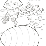 Free Dora The Explorer Coloring Pages 2