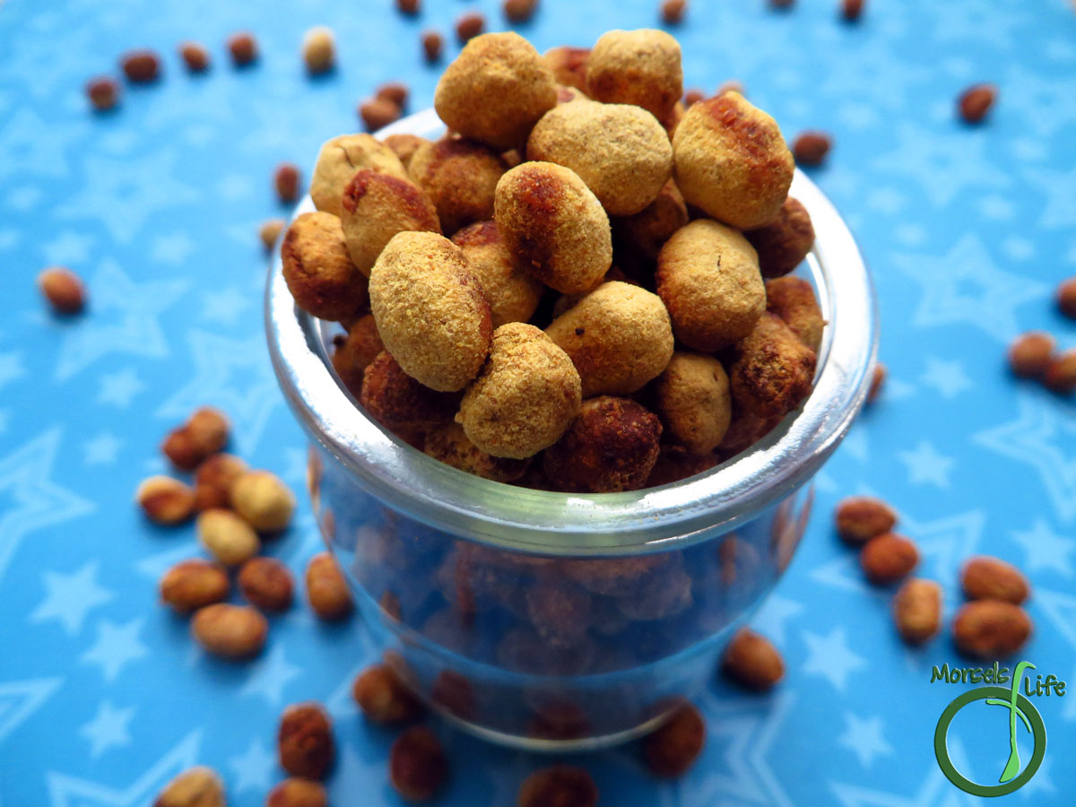Morsels of Life - Soy Nuts - Crispy, crunchy soy nuts coated with a flavorful (vegan) cheesy topping.
