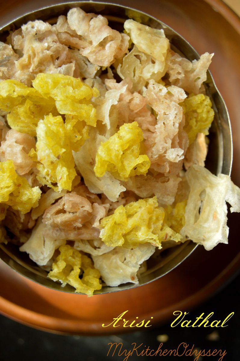 Arisi Vathal Recipe Arisi Vadagam Vadam Recipe Rice Flour Recipe