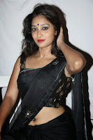 HeyAndhra Bhanu hot Photos in black saree HeyAndhra.com