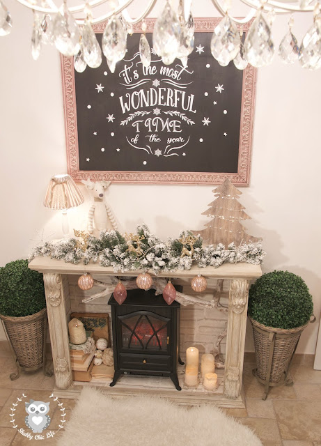 caminetto, shabby chic, prima e dopo, decora facile, chalk paint
