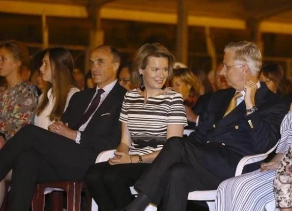 Queen Mathilde, King Philippe, Crown Princess Elisabeth, Princess Astrid and Prince Lorenz of Belgium