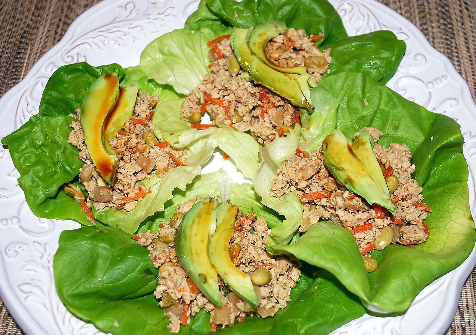 Lucy's Ladle Spicy Asian Chicken Lettuce Wraps