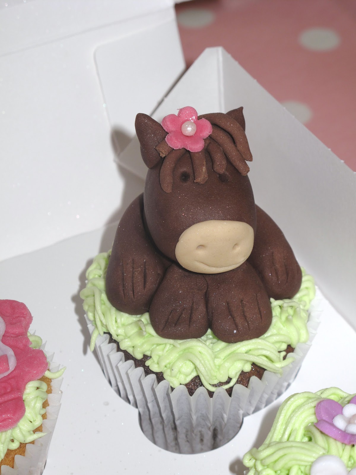 Candy Cupcake Horse Themed Birthday Cupcakes