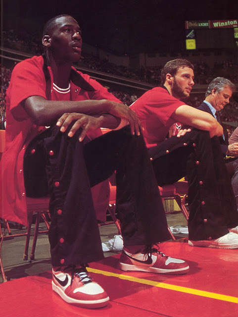 Michael Jordan wearing Jordan 1.5