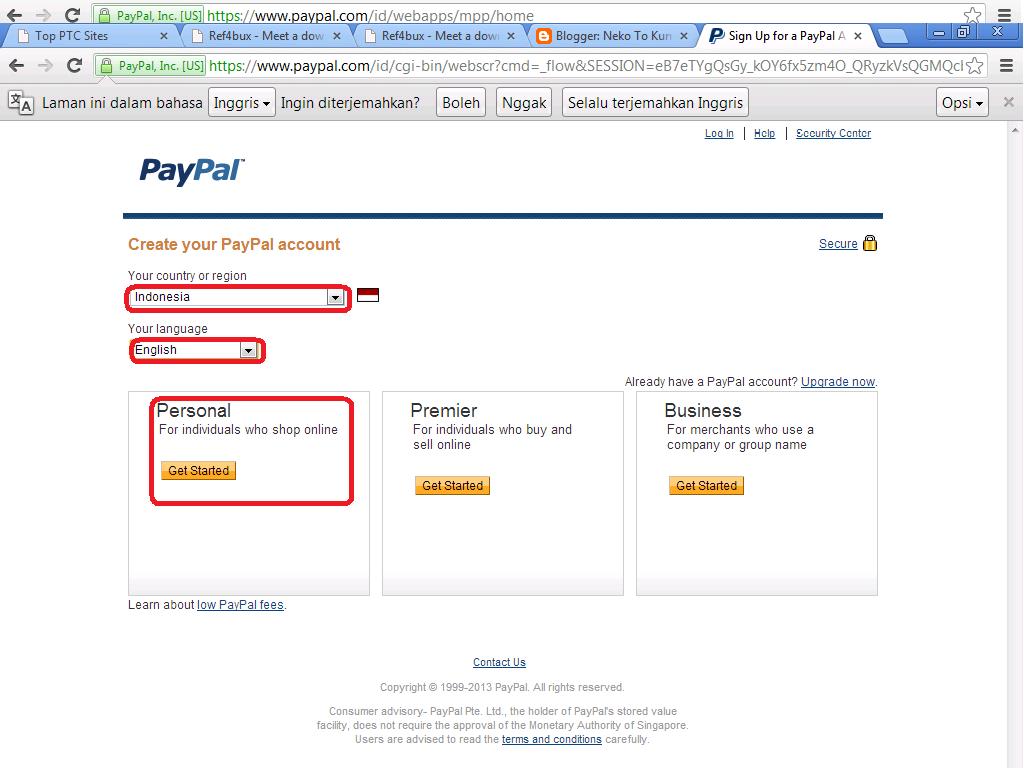 pay pal sign up pay pal sign up