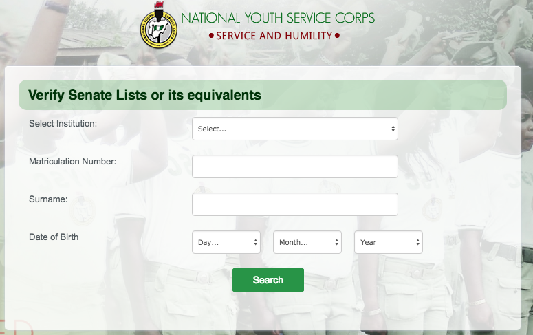 Check NYSC Batch ‘C’ Senate Approved List