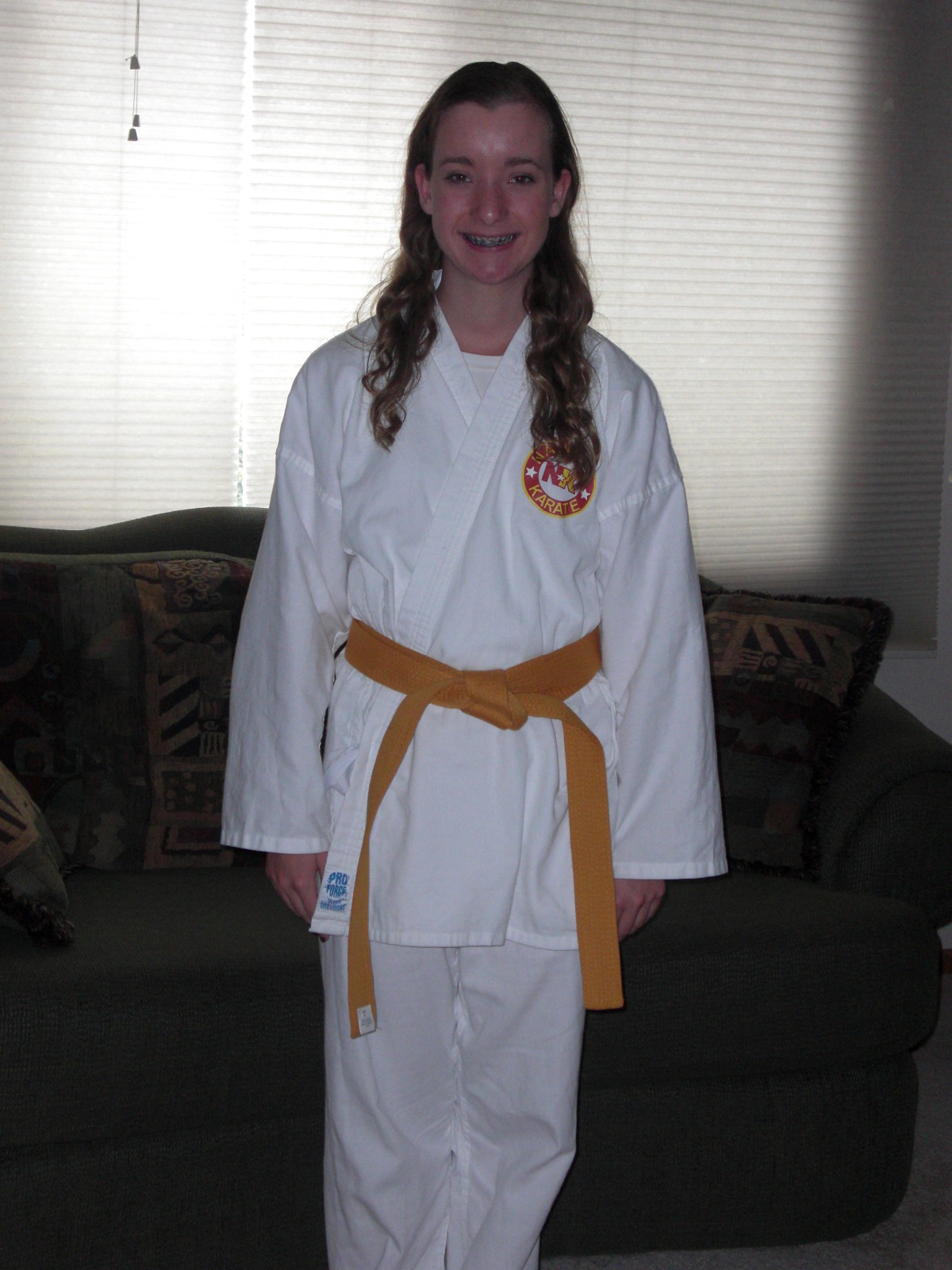 3 Little Girls and Daddy too Karate