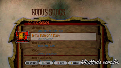 gh3 guitar hero III mod warriors of rock WOR zones playlist