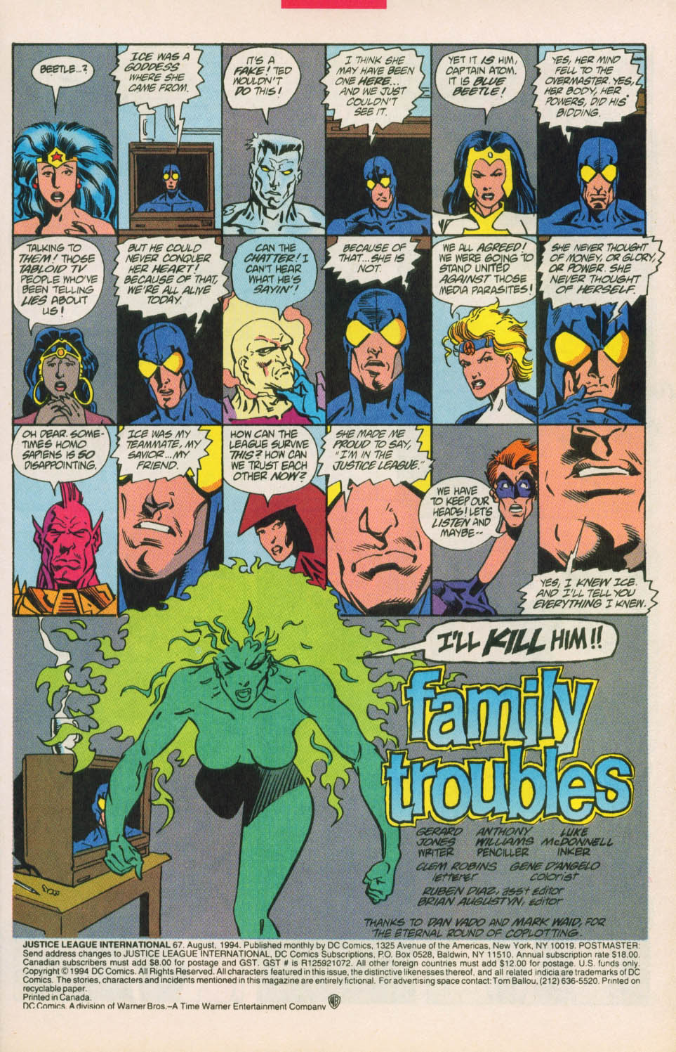 Justice League International (1993) 67 Page 1
