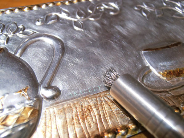 repujado aluminio tutorial porta filtrante