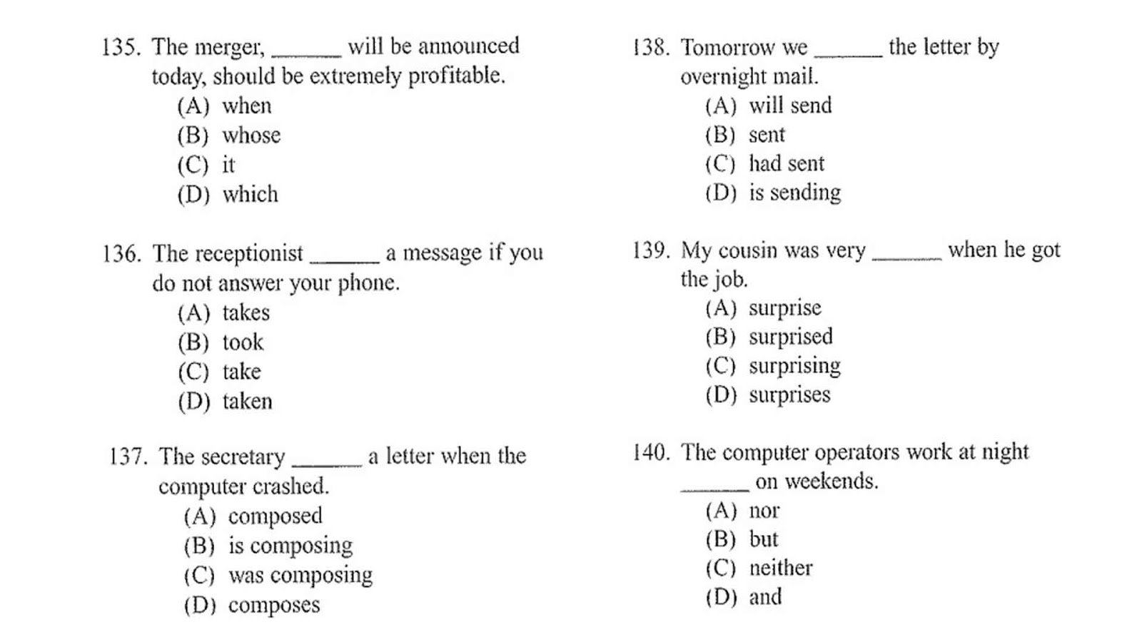 Full TOEIC Test 1 Full Toeic Test Online Free