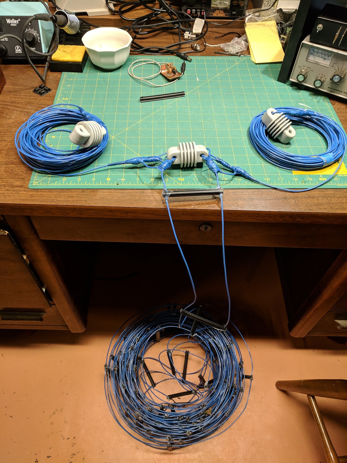 N1GMM Circuits and Experiments Homebrew Ladder Line and Antenna
