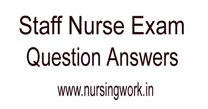 Nursing Exam Questions with answer