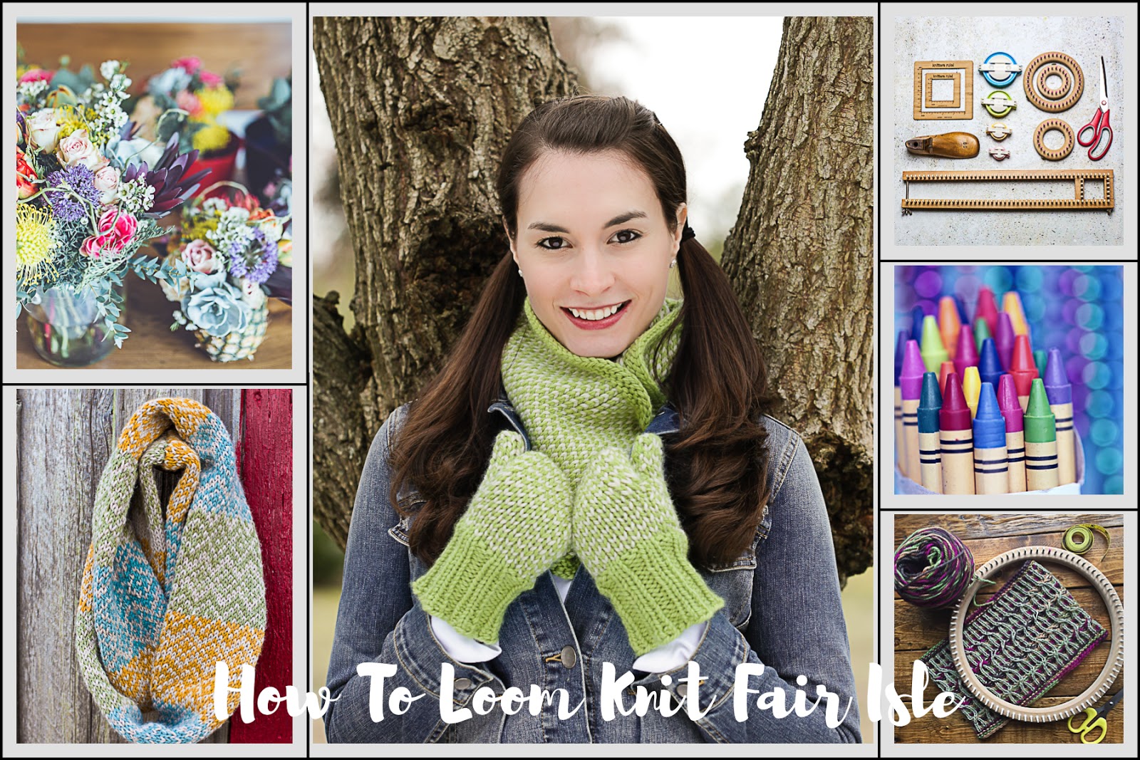 How To Do Fair Isle On The Loom Loom Knitting by This Moment is Good!
