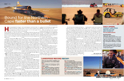 Recently Published: Bloodhound Project in February 2013 FINWEEK magazine