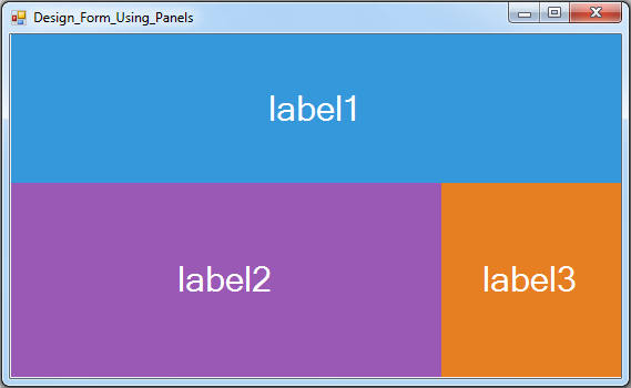 How To Design a Form With Panels Using C#
