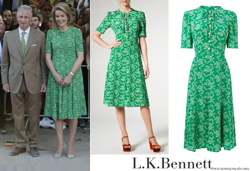 Queen-Mathilde-wore-LK-Bennett-Montana-Green-Silk-Dress.jpg