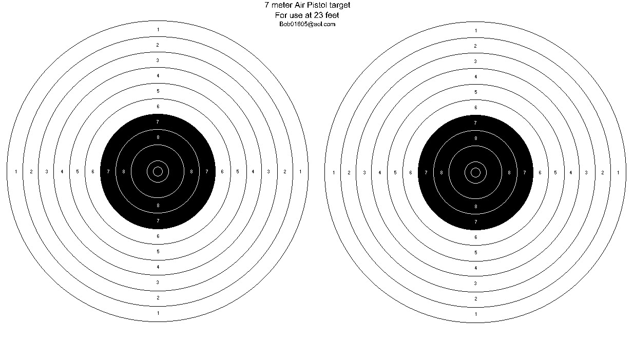 Мишень для стрельбы рисунок распечатать